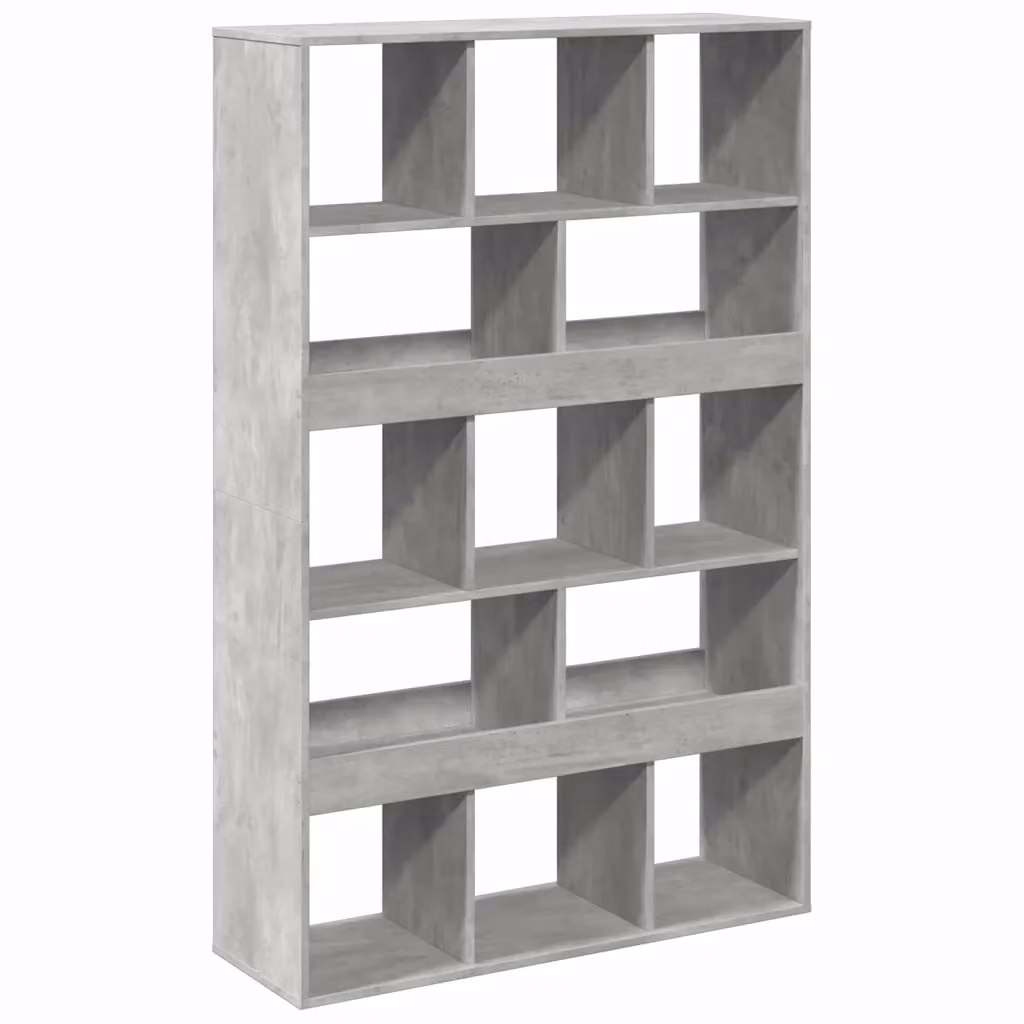 Libreria moderna vidaXL in MDF Grigio, L: 100 cm, P: 33 cm, H: 156,5 cm – 2