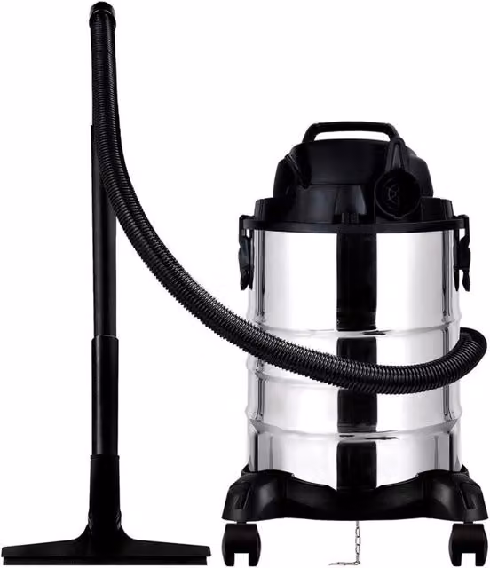 Aspiratore per liquidi e solidi WERKU, capacità 30 L, colore argento e materiale in plastica – 1