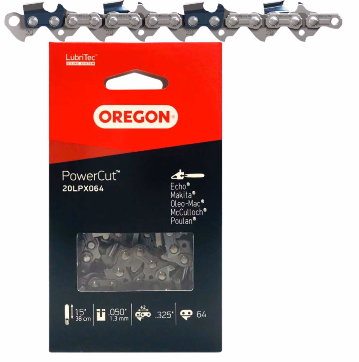 Catena Oregon 20LPX064E 38 cm 1,3 mm 325" 64 pezzi