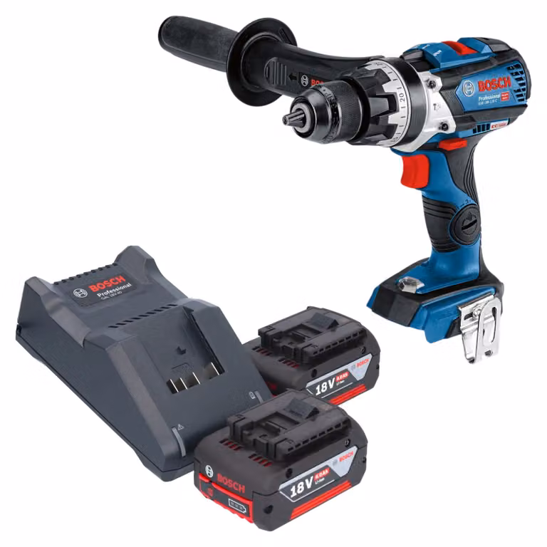 Avvitatore a percussione a batteria Bosch GSB 18V-110 C Professional 18 V 110 Nm Brushless + 2 batterie da 4,0 Ah + caricabatterie