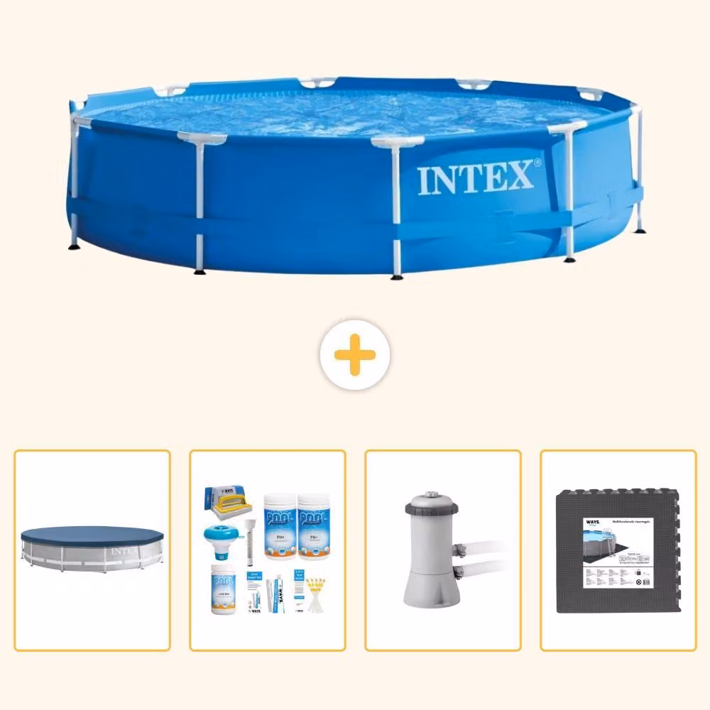 Piscina autoportante rettangolare - 366x76 cm - 5 pezzi - SCB3