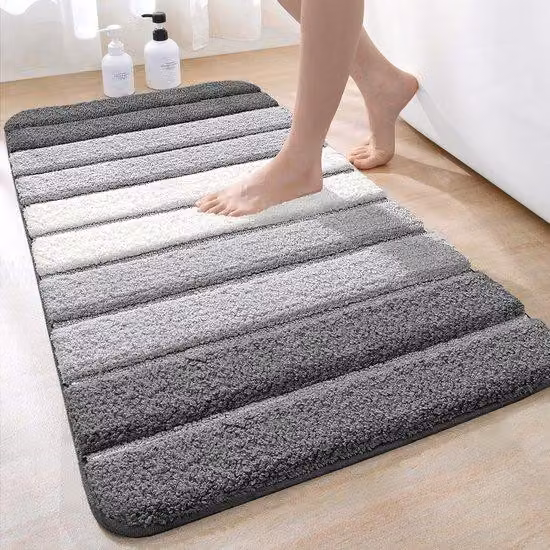 Tappetino da bagno con fondo antiscivolo e rapida assorbimento dell'umidità, 60 x 110 cm