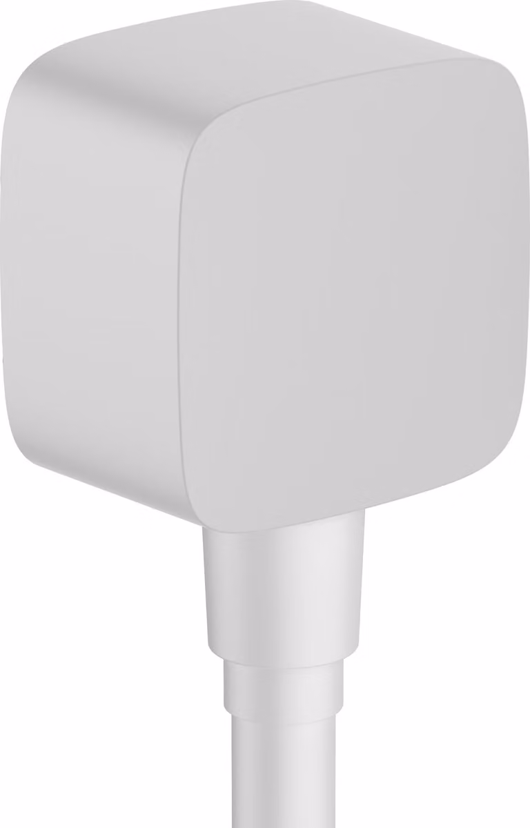 hansgrohe FixFit raccords de flexibles avec clapet anti-retour et coude en plastique, 26457700, 26457700