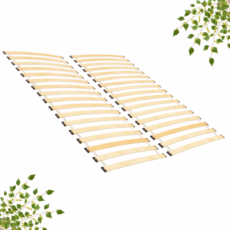 INNOVAHOME - Retino a doghe arrotolabile, 160x200 cm, in 2 parti - Realizzato in legno di betulla