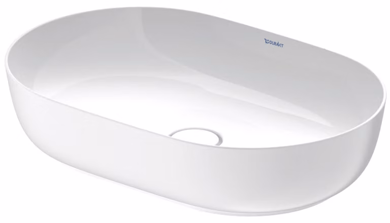 Duravit Luv vasque à poser 60x40cm, sans trop-plein, sans percement pour robinetterie, meulé, 0379602600, 0379602600