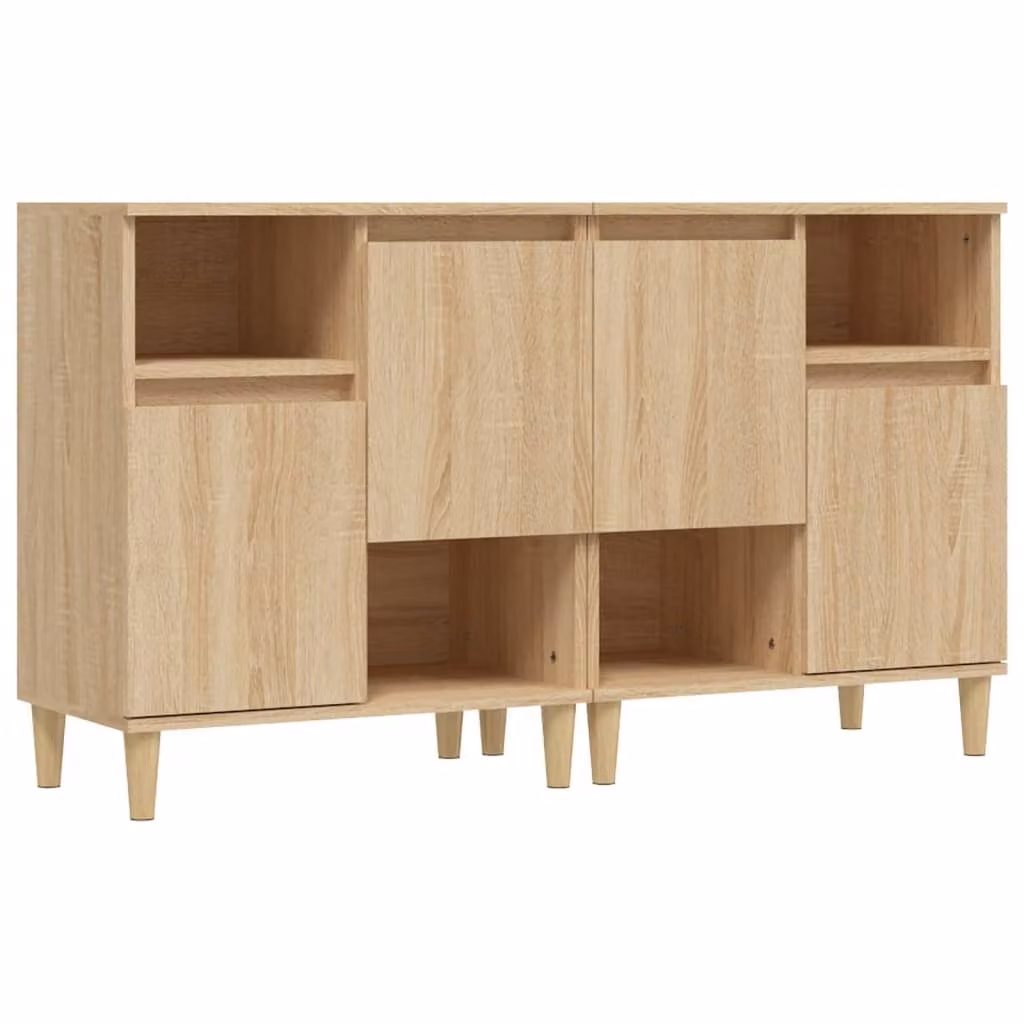 Credenze 2pz Rovere Sonoma 60x35x70 cm in Legno Multistrato