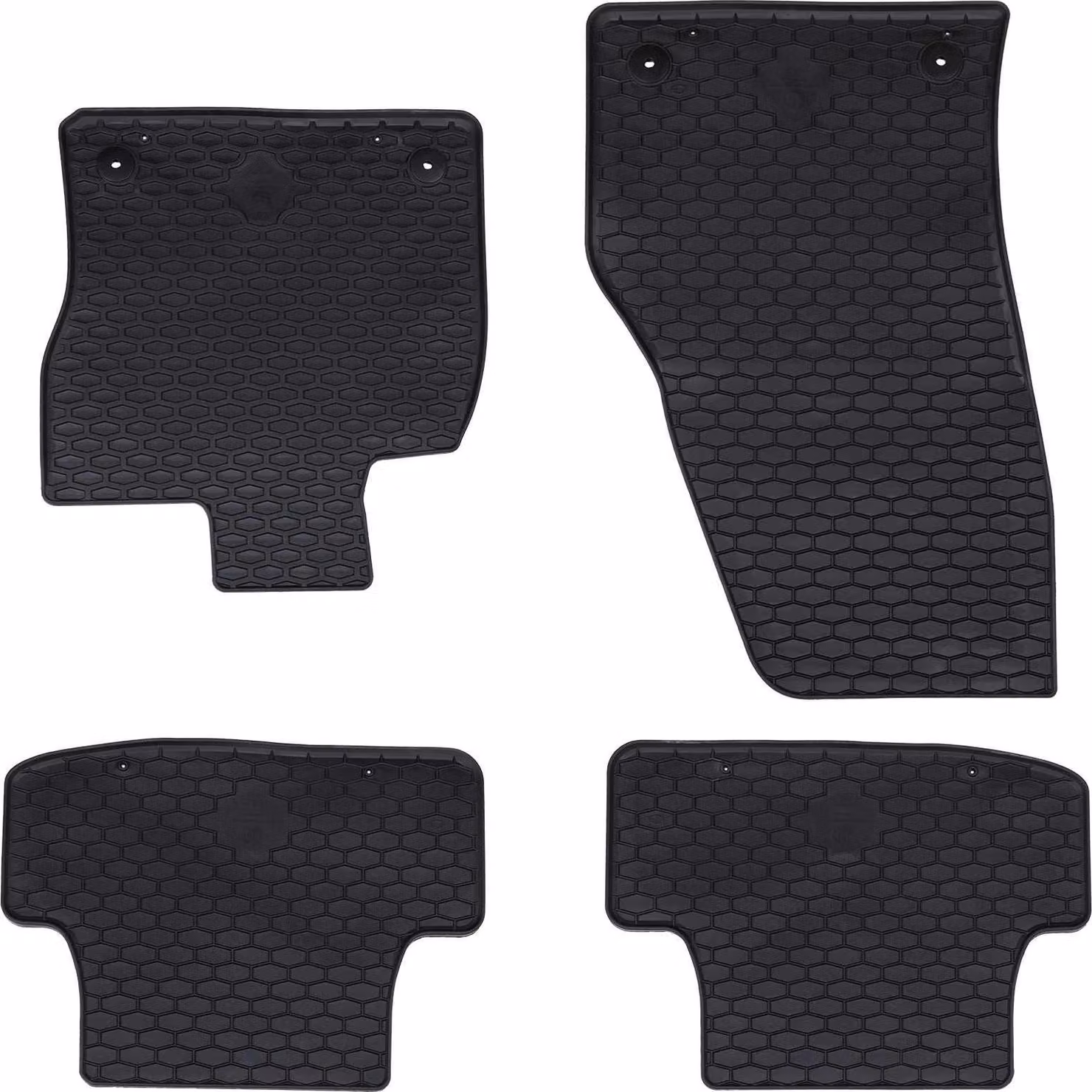 Tappetino per Auto 4 pcs Nero adatto per VW T-ROC 2017- Gomma