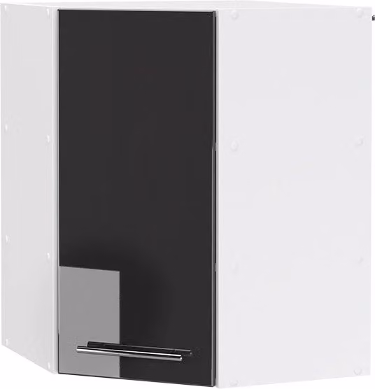 Mobile angolare da cucina Fame-Line Vicco Antracite e Bianco lucido L: 57 cm