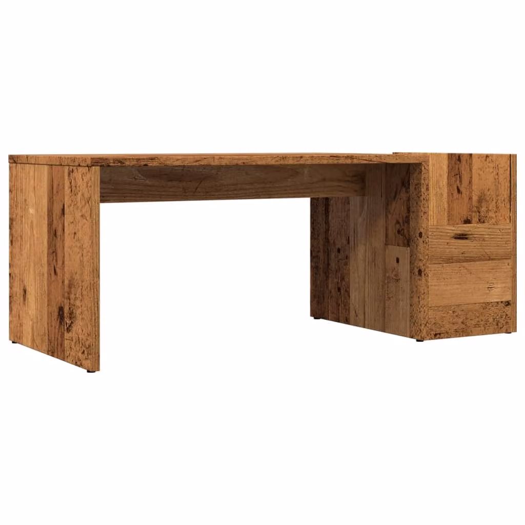 Tavolino da Salotto Legno Antico 90x45x35 cm in Truciolato