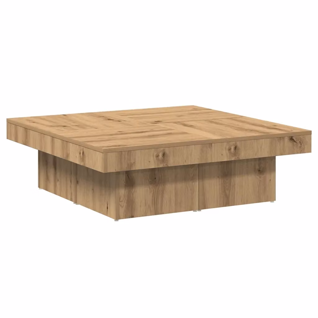 Tavolino da salotto moderno vidaXL marrone L/P/H: 90 x 90 x 28 cm – 2