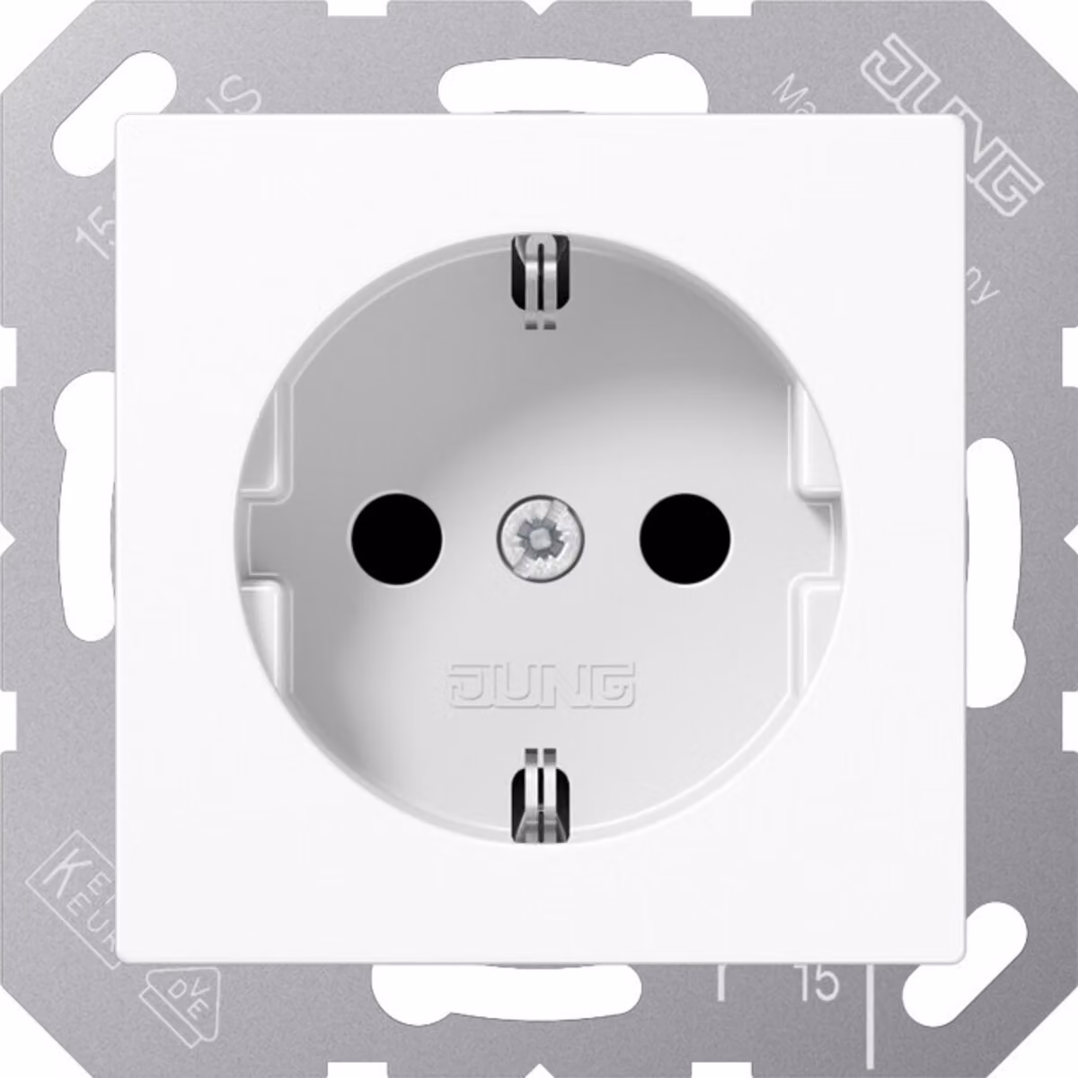Jung ABA1520KIWW Presa SCHUKO® 16 A 250 V ~ bianco alpino