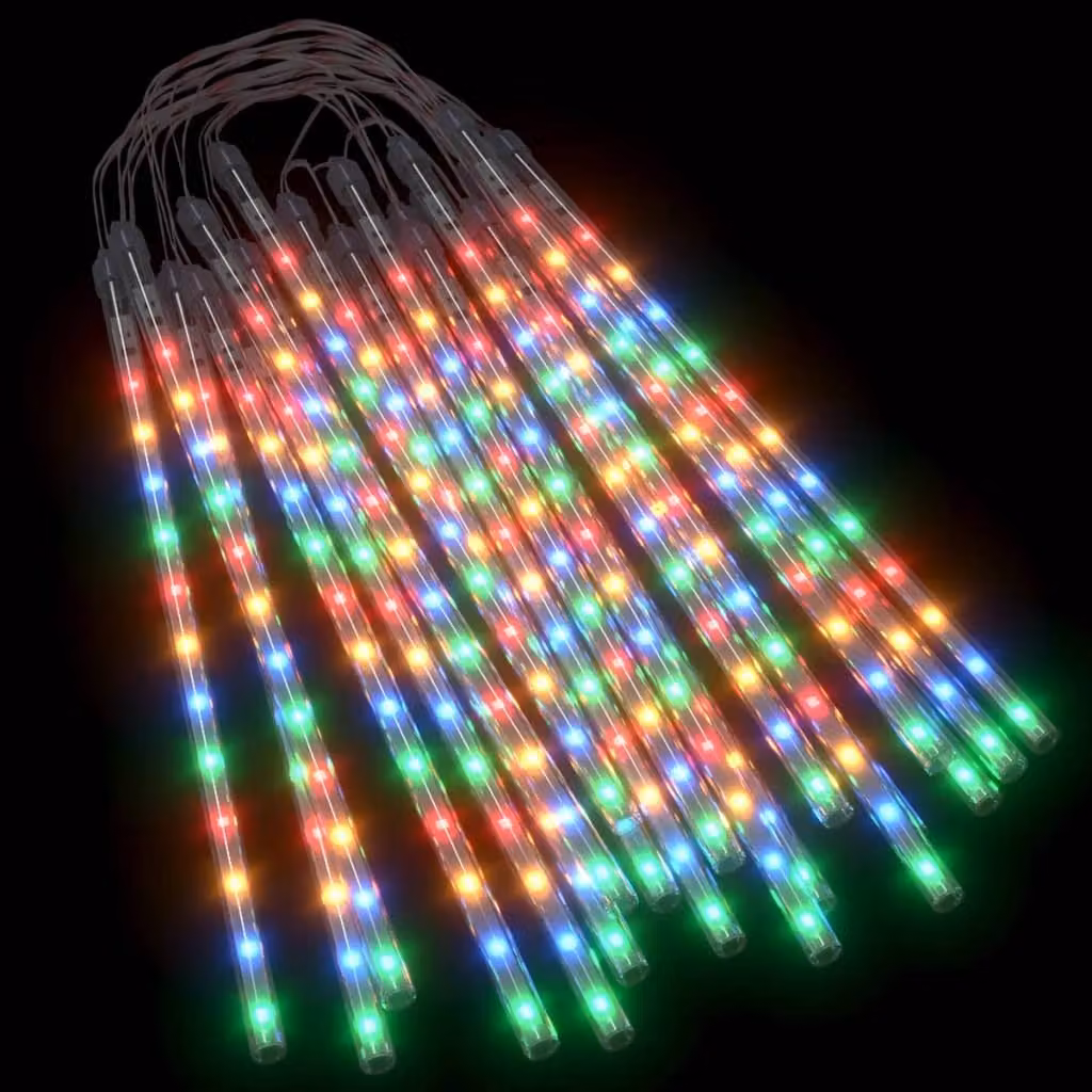 Luci Meteoriche 20pz 30cm Colorate 480 LED Interni Esterni