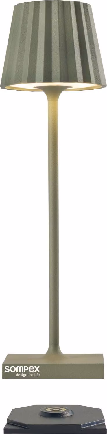 Lampada da tavolo SOMPEX Troll Nano, altezza: 210 mm, verde oliva