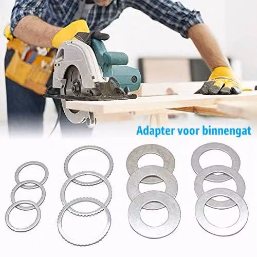 Set di 3 adattatori per lame di sega circolare, dimensioni 20 mm x 16 mm