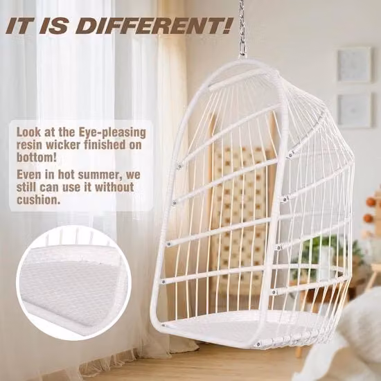 Sedia da letto pieghevole con set di sostegno in acciaio inossidabile e cuscino per camera da letto e balcone