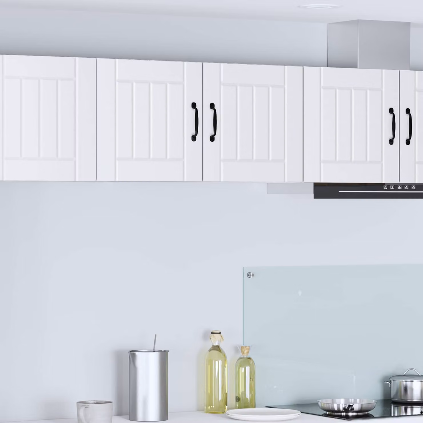 Armadietto a muro LUCCA vidaXL Bianco, moderno con ante a battente e ripiani interni, L: 80 cm, P: 31 cm, H: 40 cm
