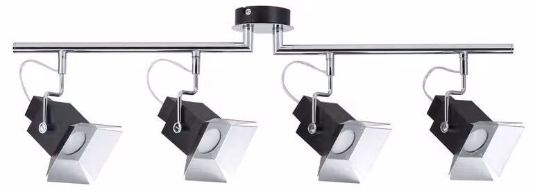 Paulmann Faretti Cinema a barra max. 4x50W GU10 Nero opaco 230V Metallo