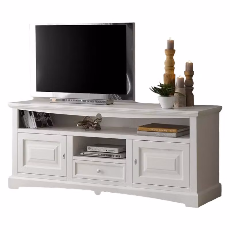 Mobile porta TV Goccia classico in legno bianco Mobili 2G L/P/H: 170 x 46 x 69 cm – 2