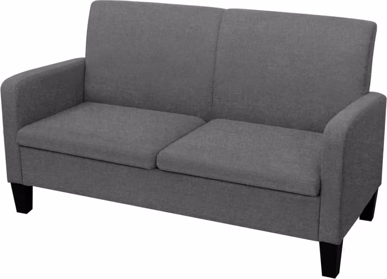 Maison Exclusive - Divano a 2 Posti 135x65x76 cm Grigio Scuro