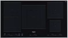 Piano cottura a induzione Whirlpool WT 1090 BA Black, 5 zone di cottura in vetroceramica, L: 90 cm, P: 51 cm