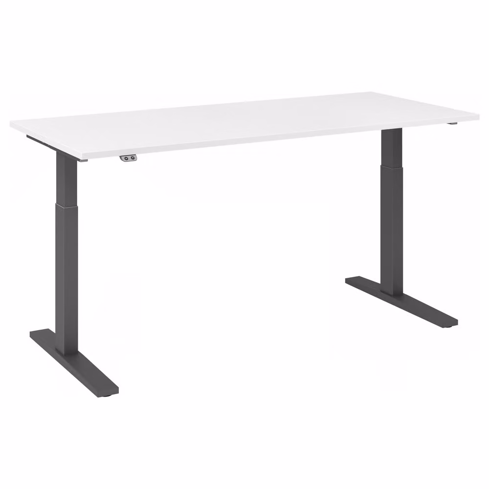 Scrivania regolabile in altezza XMKA | 2 motori | 120-180 cm | elettrica | bianca, colore struttura:grafite, dimensioni piano d'appoggio:180 x 80 cm