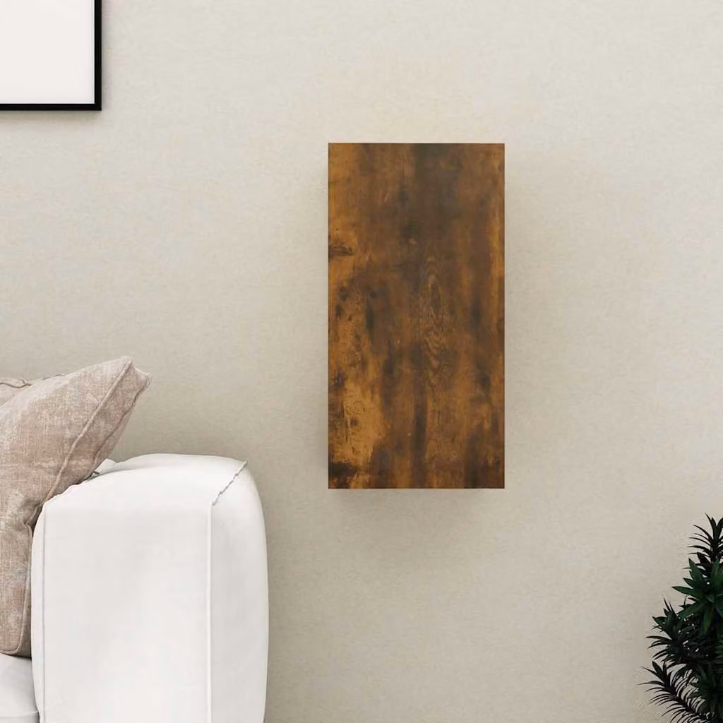 Mobile TV vidaXL in legno ingegnerizzato Rovere Fumo, marrone, L 30,5 cm x P 30 cm x H 60 cm