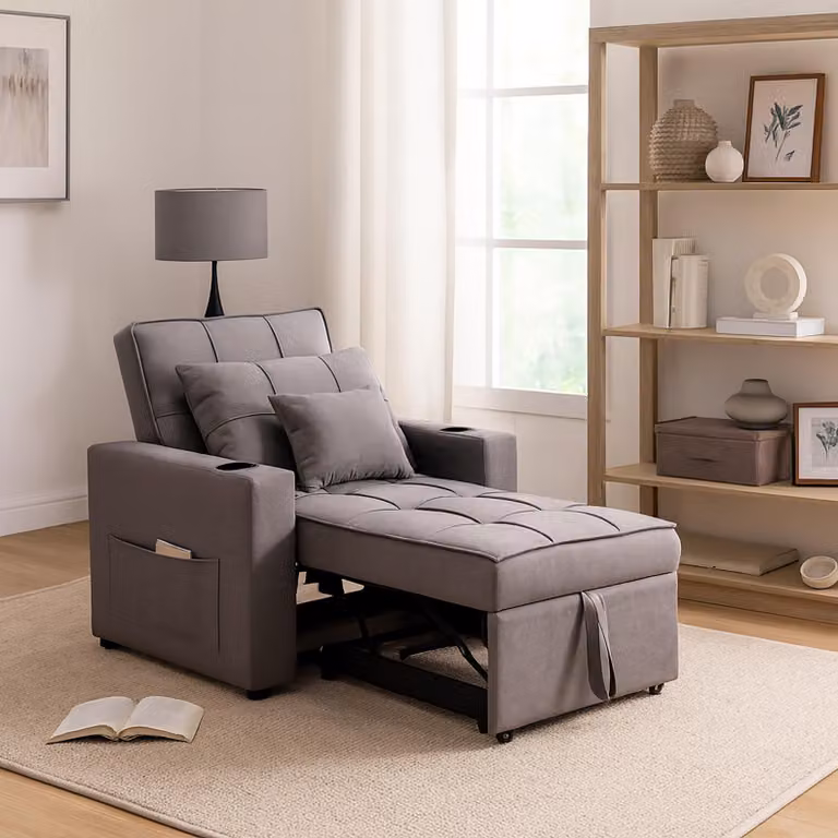 Poltrona relax Maritta grigio scuro