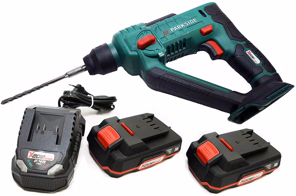 PARKSIDE® 20 V Trapano a percussione a batteria / Trapano a percussione PABH 20-Li incl. 2× batteria (2Ah) e caricabatteria (2,4A)