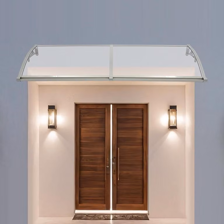 Tenda da sole trasparente per ingresso e balcone, resistente alle intemperie