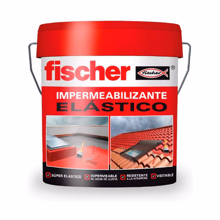 Impermeabilizzante Fischer 547157 Rosso 4 L