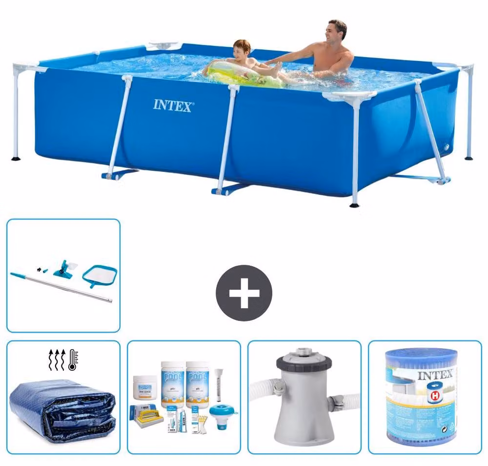Piscina fuori terra rettangolare - 260x160x65 cm - 6 pezzi - Modello S30073