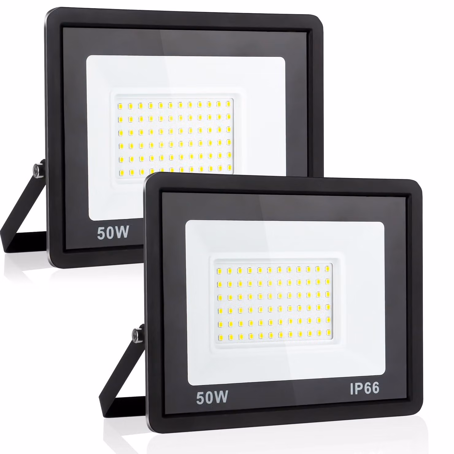 Faretto LED da 50 W, 5400 lumen, luce bianca fredda, grado di protezione IP66 (impermeabile), confezione da 2 pezzi