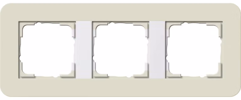 Gira telaio di copertura 3-gang sabbia/bianco puro 0213417