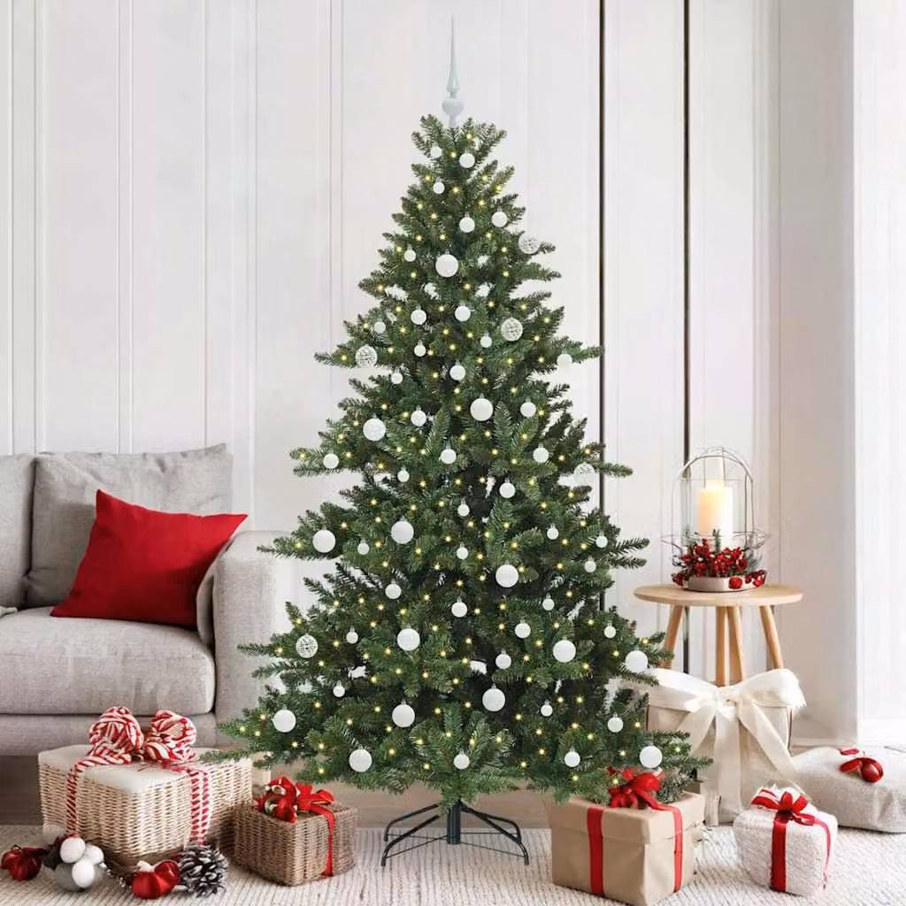 Maison Exclusive - Albero di Natale artificiale pieghevole, verde, 180 cm, in PVC e acciaio