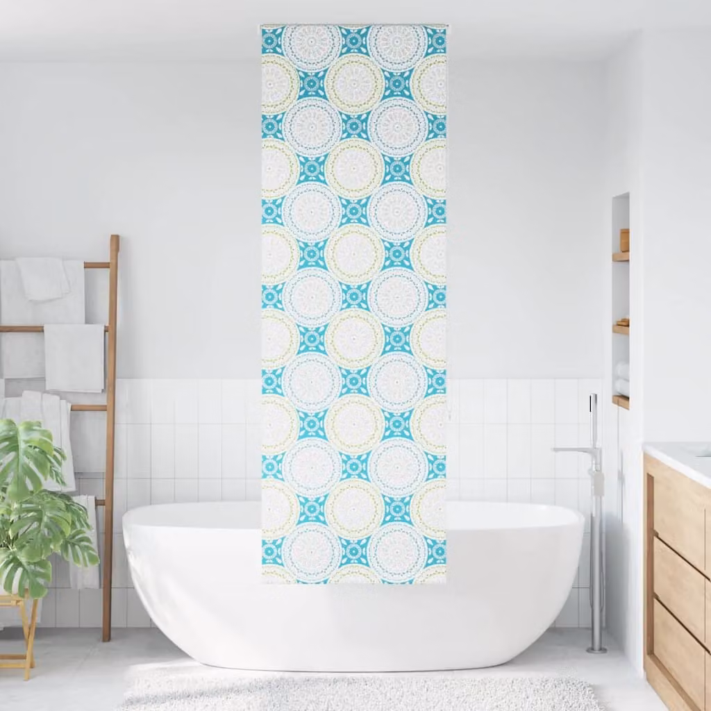 vidaXL Tenda a Rullo Doccia 70x240 cm Larghezza Tessuto 66 cm