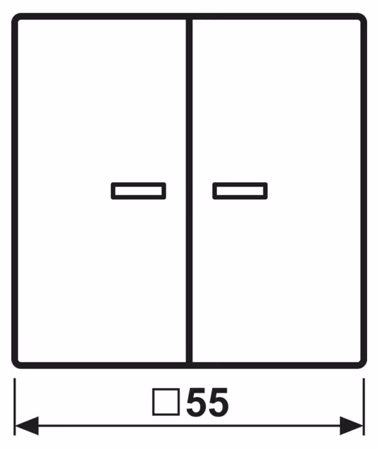 Jung A102KO5WW Bilanciere per pulsante seriale KO (A102KO5WW)