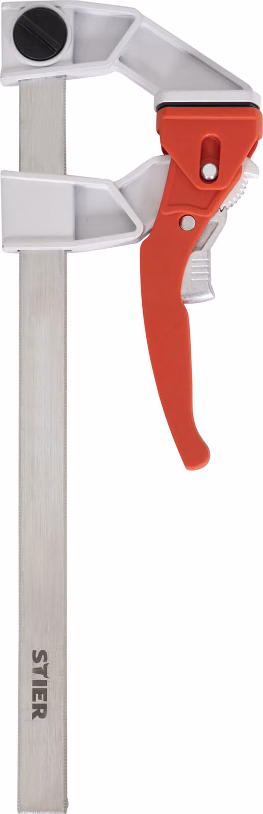 STIER Morsetto a leva 2000N 250/70| Lunghezza 25 cm | Superficie di serraggio 5x22mm | Morsetto a leva | Morsetto da tavolo | Morsetto monomano | Elevata forza di serraggio 200 kg