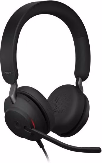 Jabra Evolve2 40 SE Auricolare Cablato Over-Ear per Ufficio con USB Type-C e USB Type-A, Nero