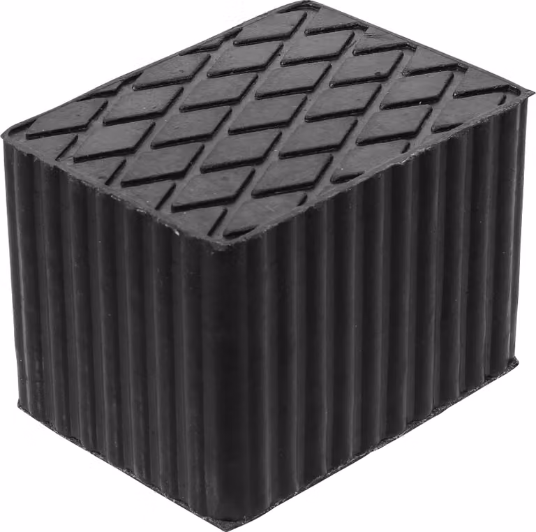 BGS Supporto in gomma per piattaforme di sollevamento 160 x 120 x 115 mm - 7039