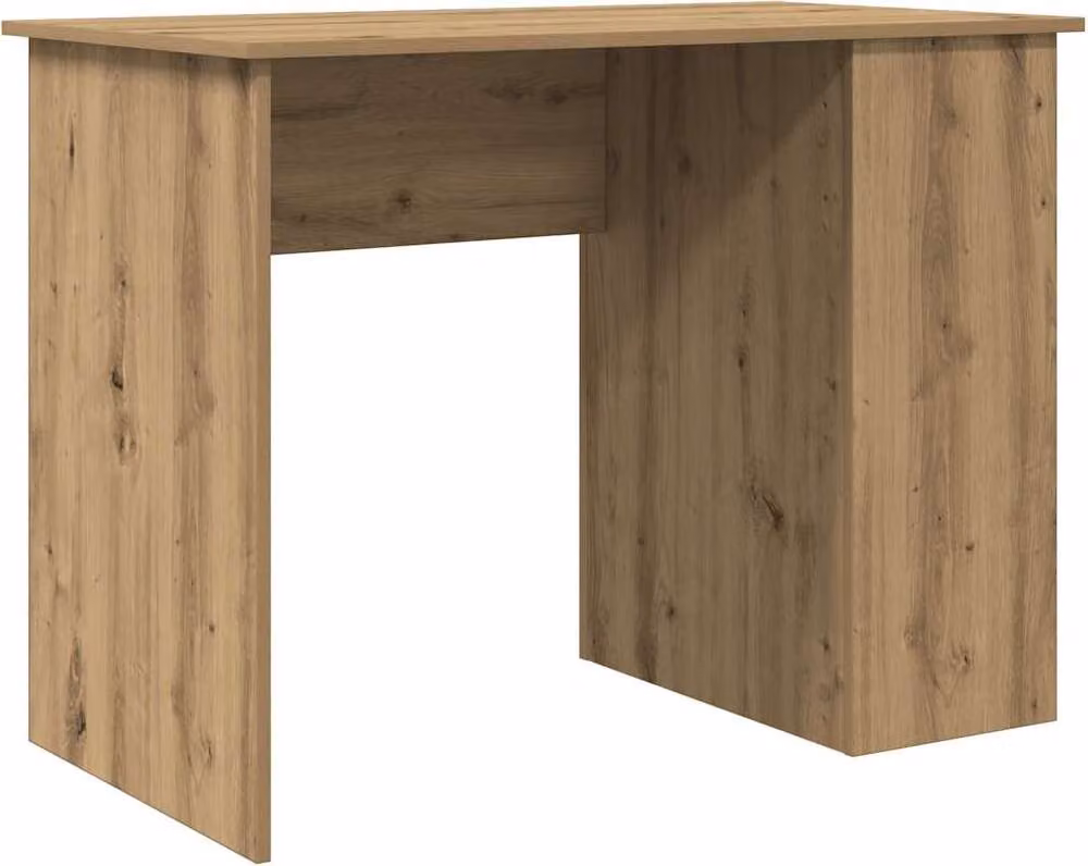 Scrivania Rovere Artigianale 100x55x75 cm in Legno Multistrato