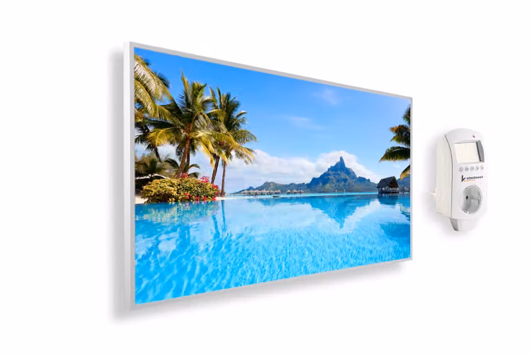 KÖNIGHAUS Riscaldatore a infrarossi panoramico da 1200W - Bora Bora con termostato intelligente e app