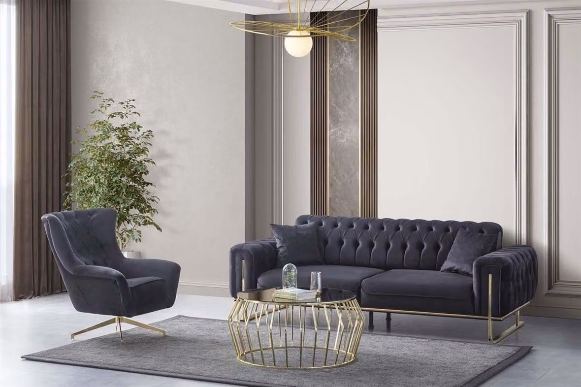 Stilvolles Sofa und Sessel Gemütlichkeit und Funktionalität vereint