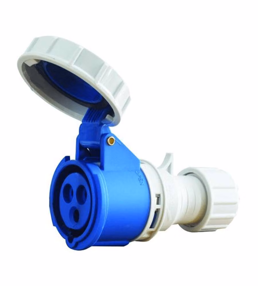 Presa CEE 220V 2P+T 16A Blu IP67 per Ambienti Umidi e Industriali