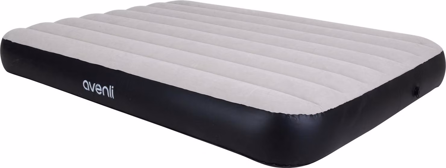 Letto gonfiabile Avenli / materasso da campeggio grigio 191x137x25 cm