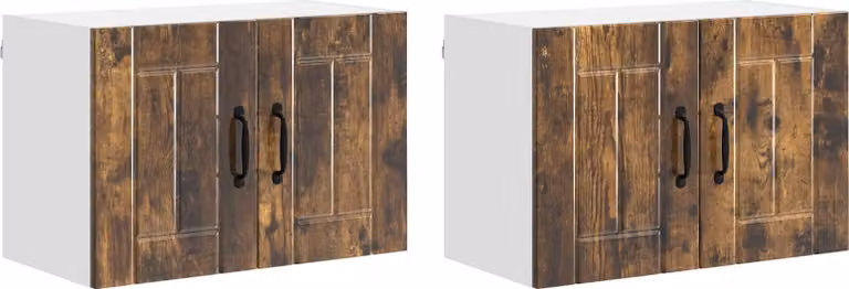 Armadietto a muro LUCCA 2 pcs Rovere Fumo 60 x 31 x 40 cm